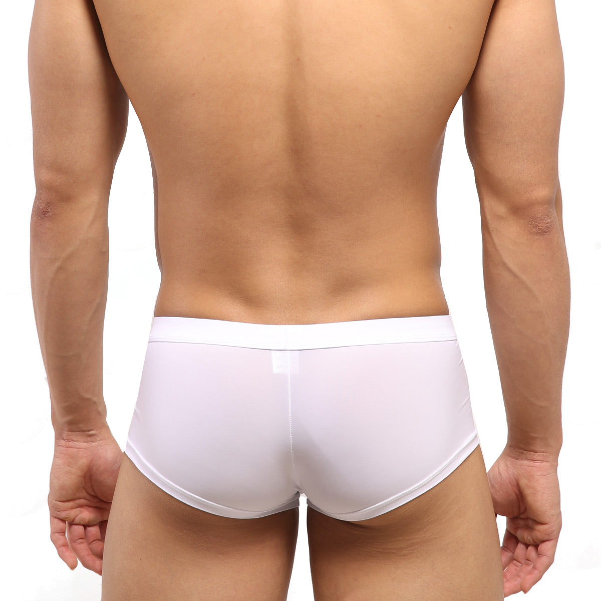 MetroMaleWear Escondido hip trunk white briefs with smooth form-fitting design and clean elastic waistband