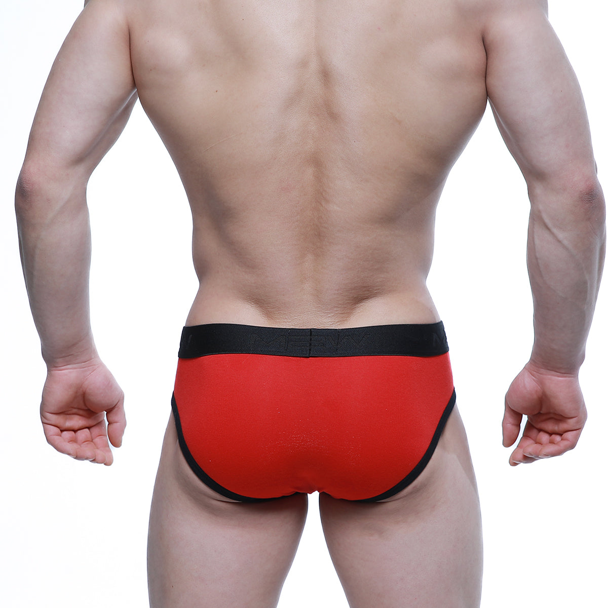 Metro male wear strike brief red 1103-12 red briefs with black trim and waistband for comfortable daily wear