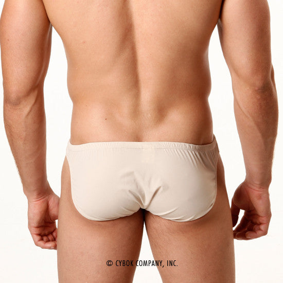 Beige metro malewear perfect scene askin bikini briefs with smooth stretchy fabric and elastic waistband