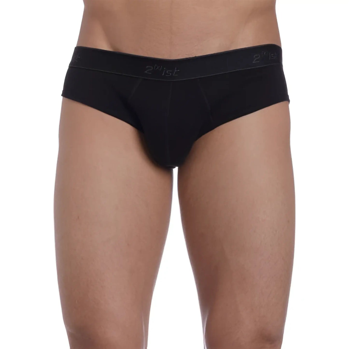 Black 2xist essential no show brief underwear size xl with snug fit and elastic waistband featuring 21st logo