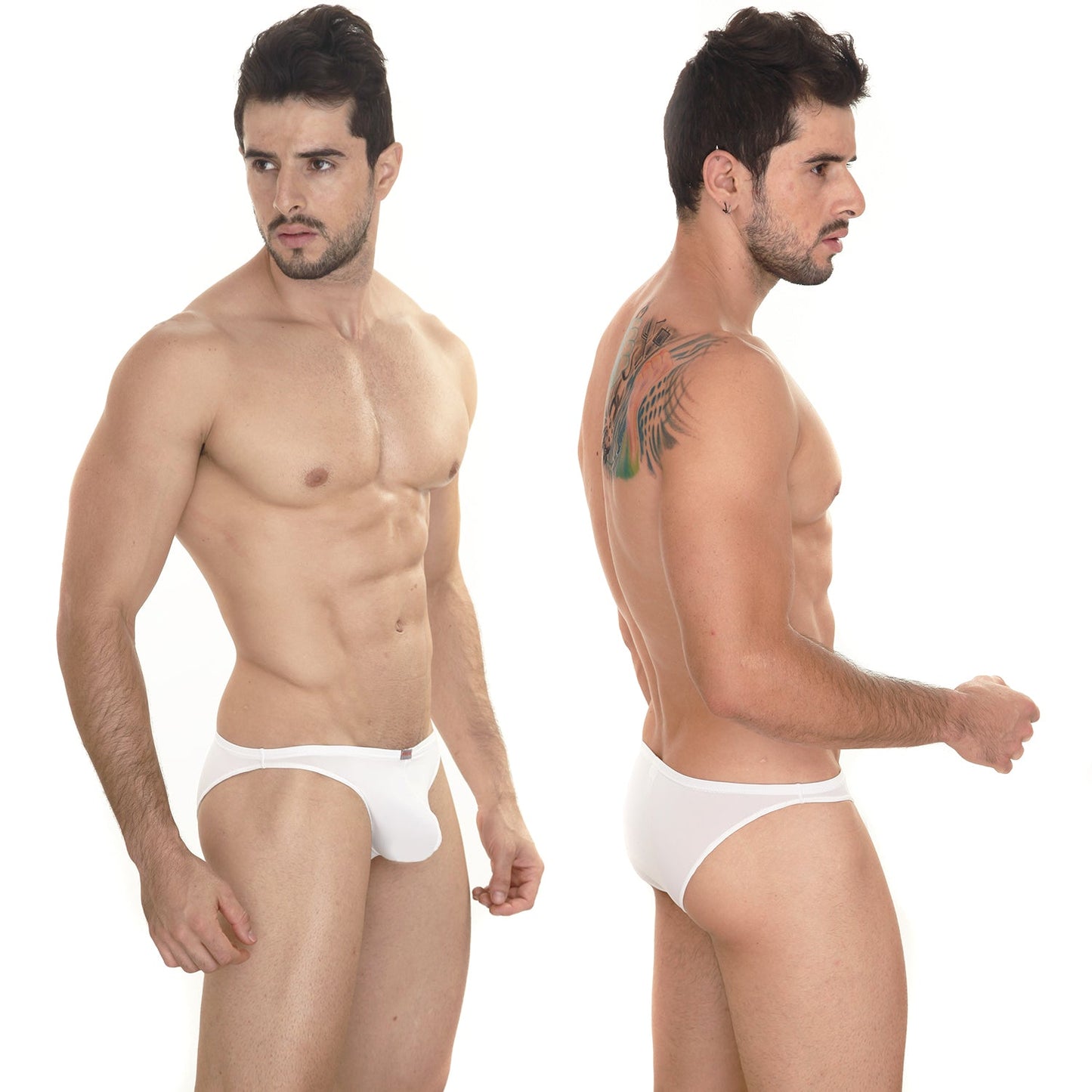 White mens briefs metro male wear sunbathing bikini white 2004-00 with smooth seamless design and minimalistic cut