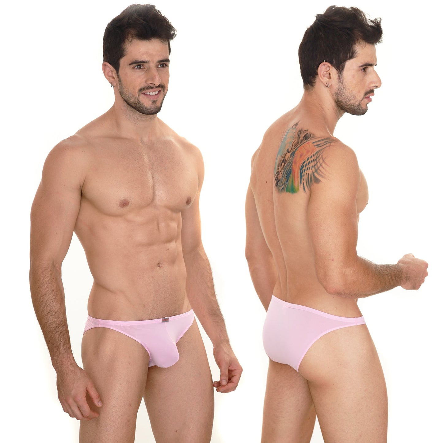 MetroMaleWear sunbathing bikini pink 2004-02 pink men’s briefs with smooth form-fitting design for comfortable wear