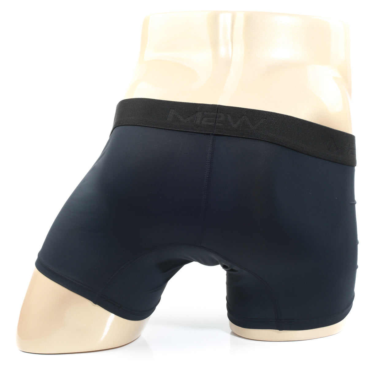 MetroMalewear maintenant boxer brief black with black elastic waistband featuring meow brand logo for men