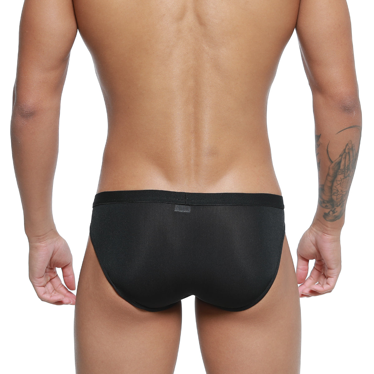 MetroMaleWear expose brief black with smooth form-fitting fabric and solid waistband for comfortable daily wear