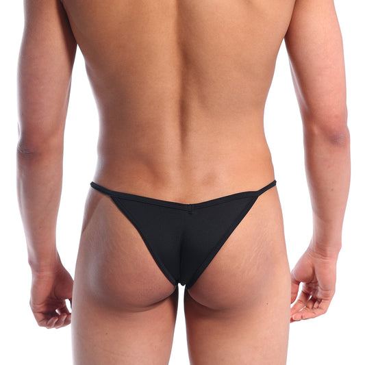 MetroMaleWear v bikini black 2225-20 sleek black thong made of smooth stretch fabric form-fitting design