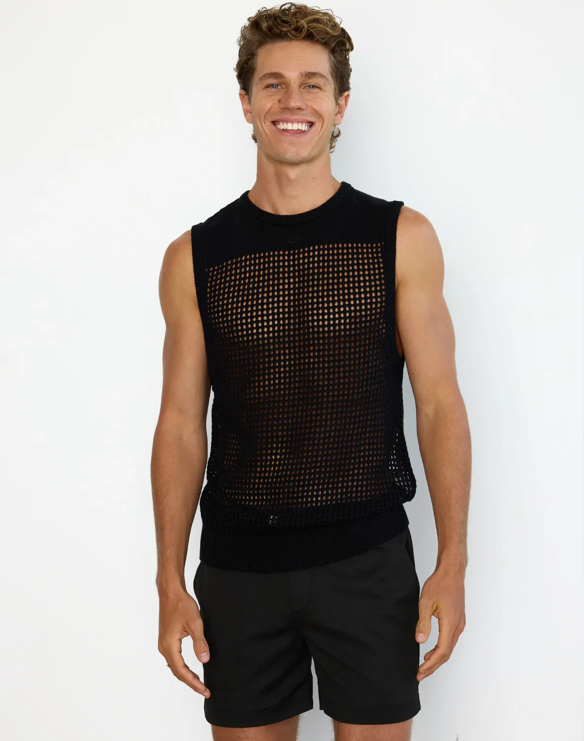 2EROS Miami Knit Tank - Black