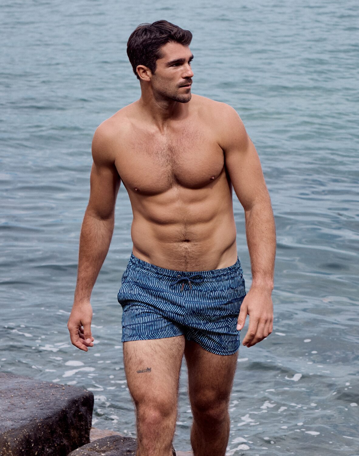 2EROS S50 Naiad Navy Swim Short - Naiad Navy Print