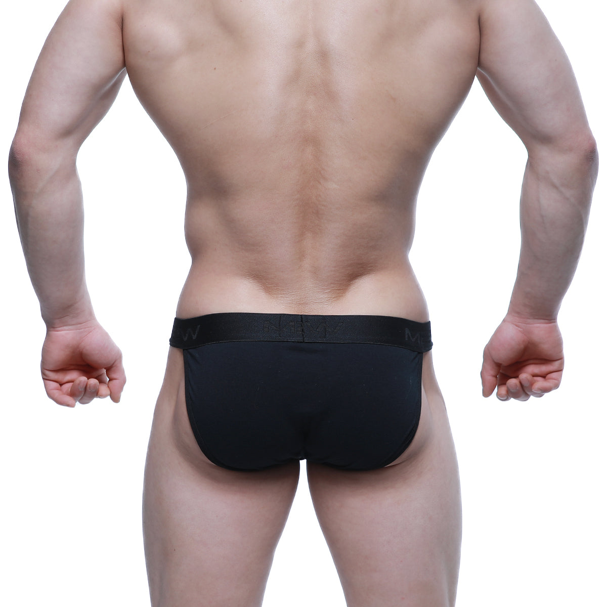 MetroMaleWear Contrast bikini black 3004-C20 smooth form-fitting briefs with elastic waistband for comfortable wear