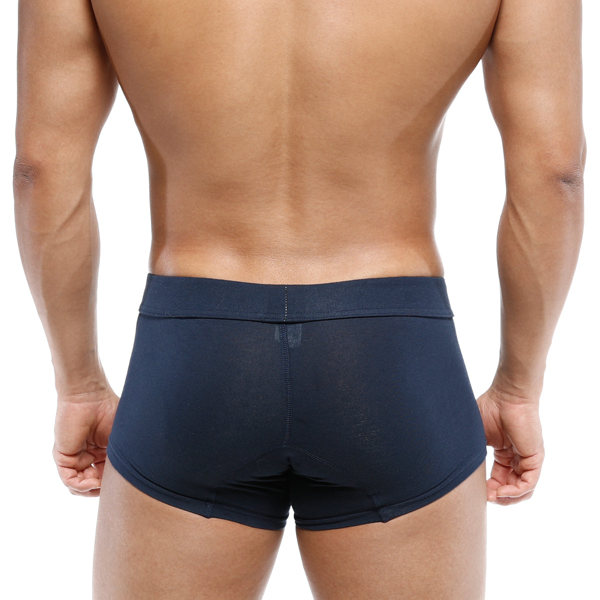 Navy blue metro malewear deseo boxer athletic briefs with smooth stretchable fabric and contoured waistband