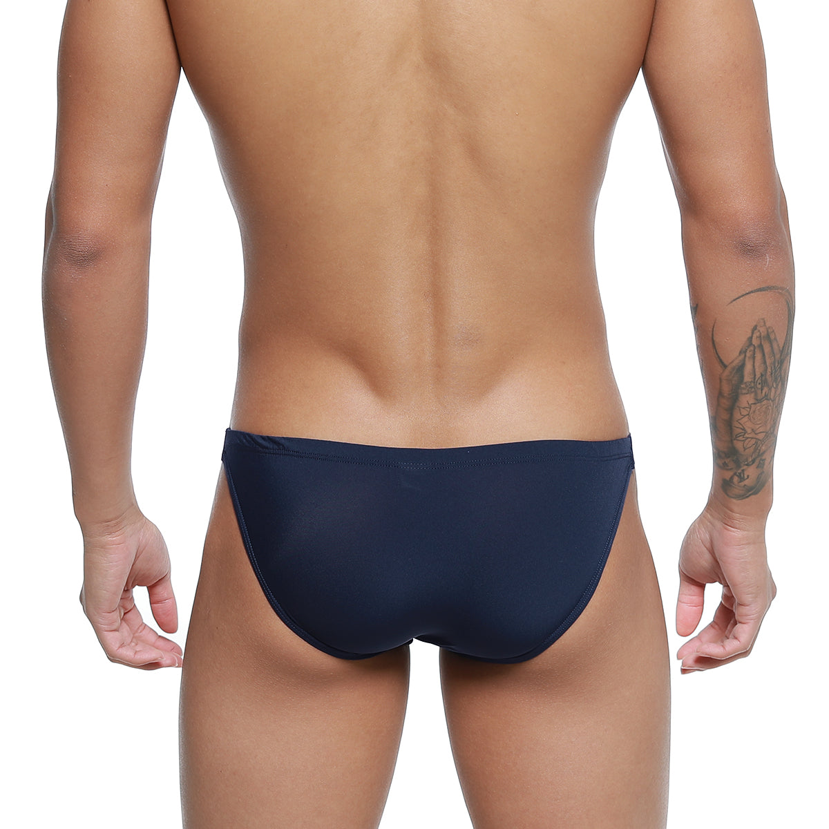 Navy blue metrohalewear paleta bikini 3604-29 swim trunks with smooth form-fitting design for comfortable swim use