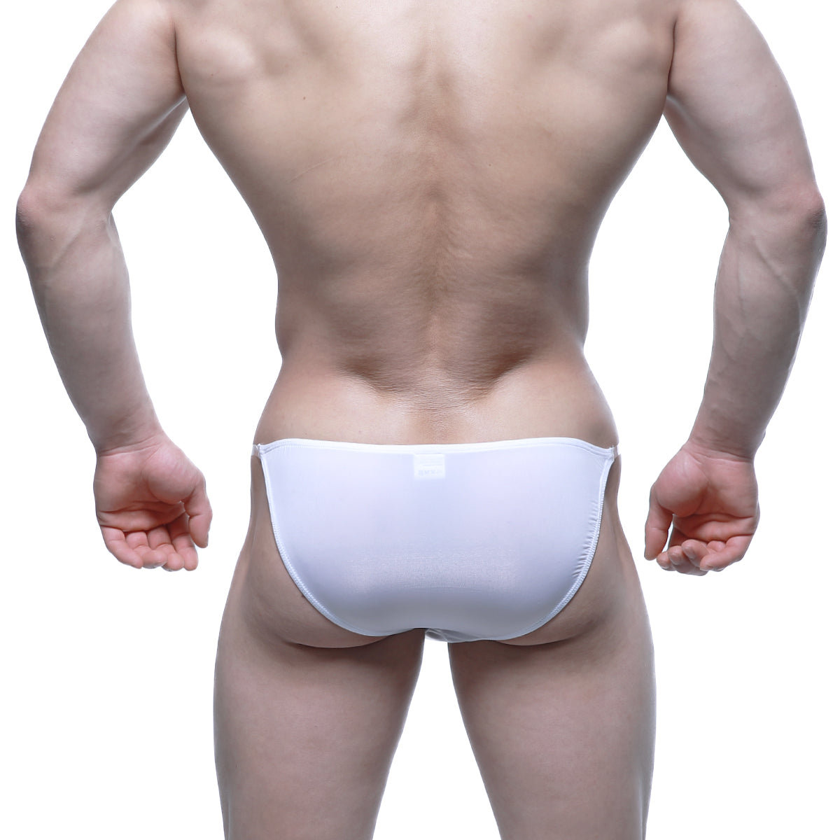 MetroMaleWear invisible bikini white seamless form-fitting briefs with smooth design for comfortable wear