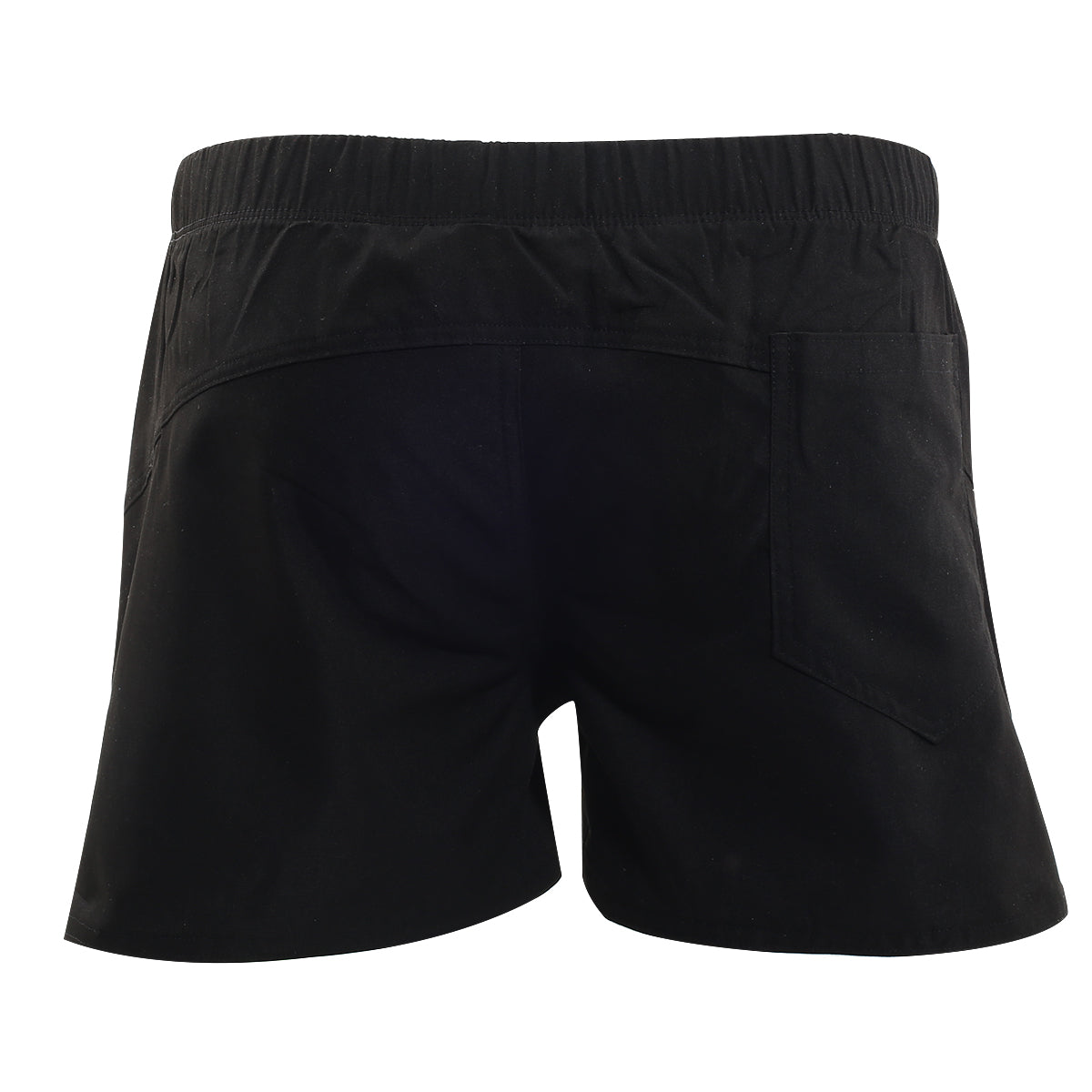MetroMaleWear Viena short black athletic shorts with elastic waistband and side pockets for active wear