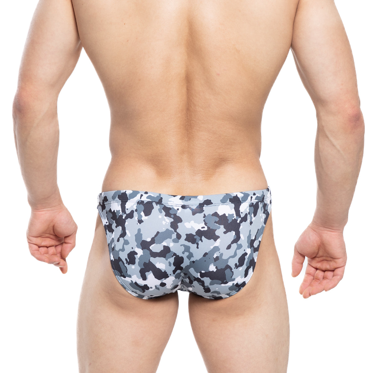 MetroMaleWear military swim bikini gray 4937-95 gray and black camouflage swim trunks for men