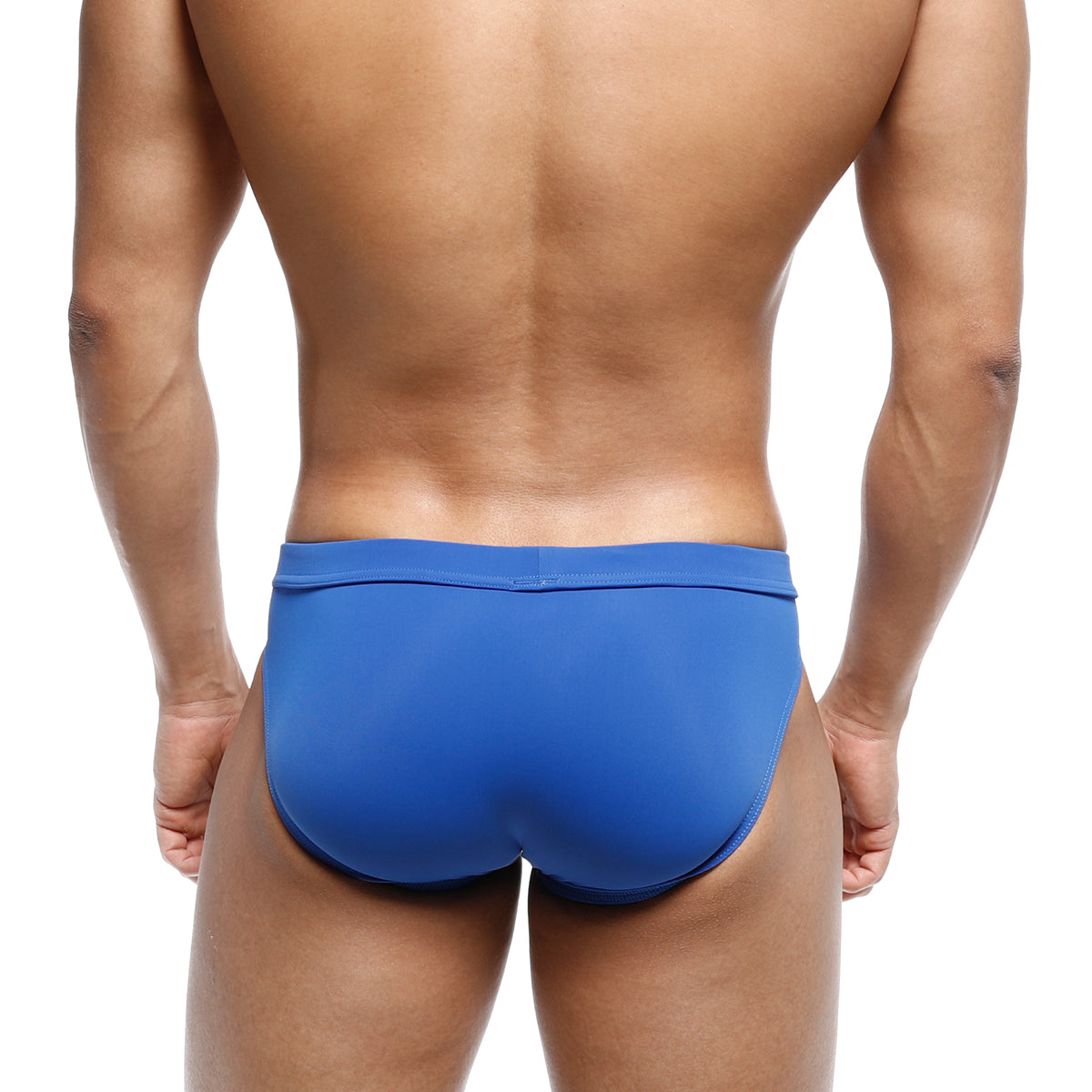 Blue swim trunks metro malewear resort swim brief royal 4983-18 with smooth form-fitting design for swimming