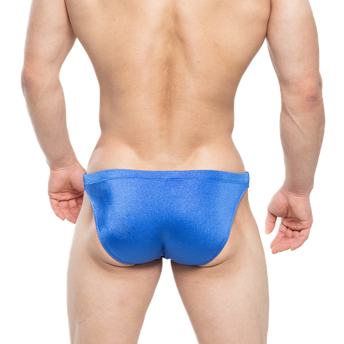 MetroMaleWear Gato Swim bikini 4987-18 vibrant blue shimmering fabric briefs with sleek form-fitting design
