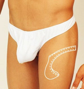 Go Softwear 2076 Men's Backless Thong - White