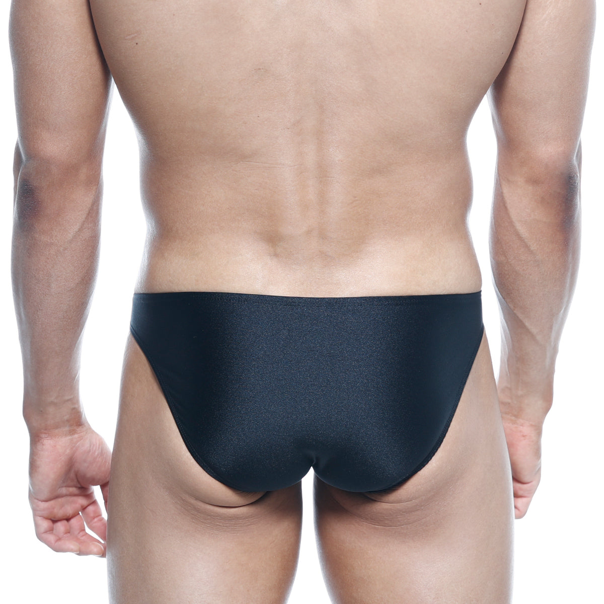 MetroMalewear max bulge bikini black 6007-20 sleek black swim trunks with smooth form-fitting design