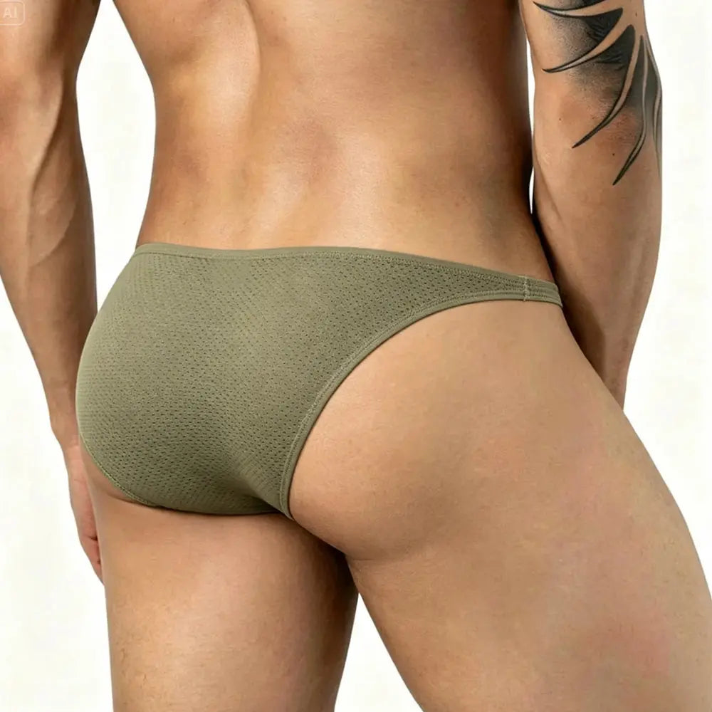 MetroMaleWear (M2W) Herren Sythia Bikini Grün 6127-26
