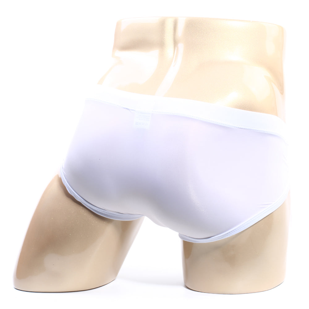 Metro male wear ortiz brief white 6703-00 white briefs with smooth form-fitting design and elastic waistband