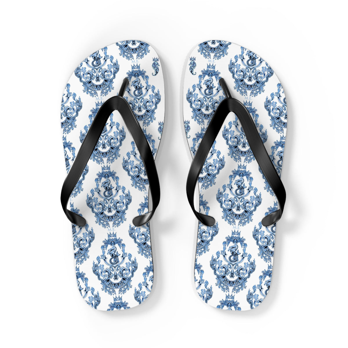 Maris Equi Men's Blue Baroque Flip-Flops