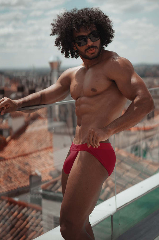 Adonis by Kyhry Men's Wine Jock-Brief