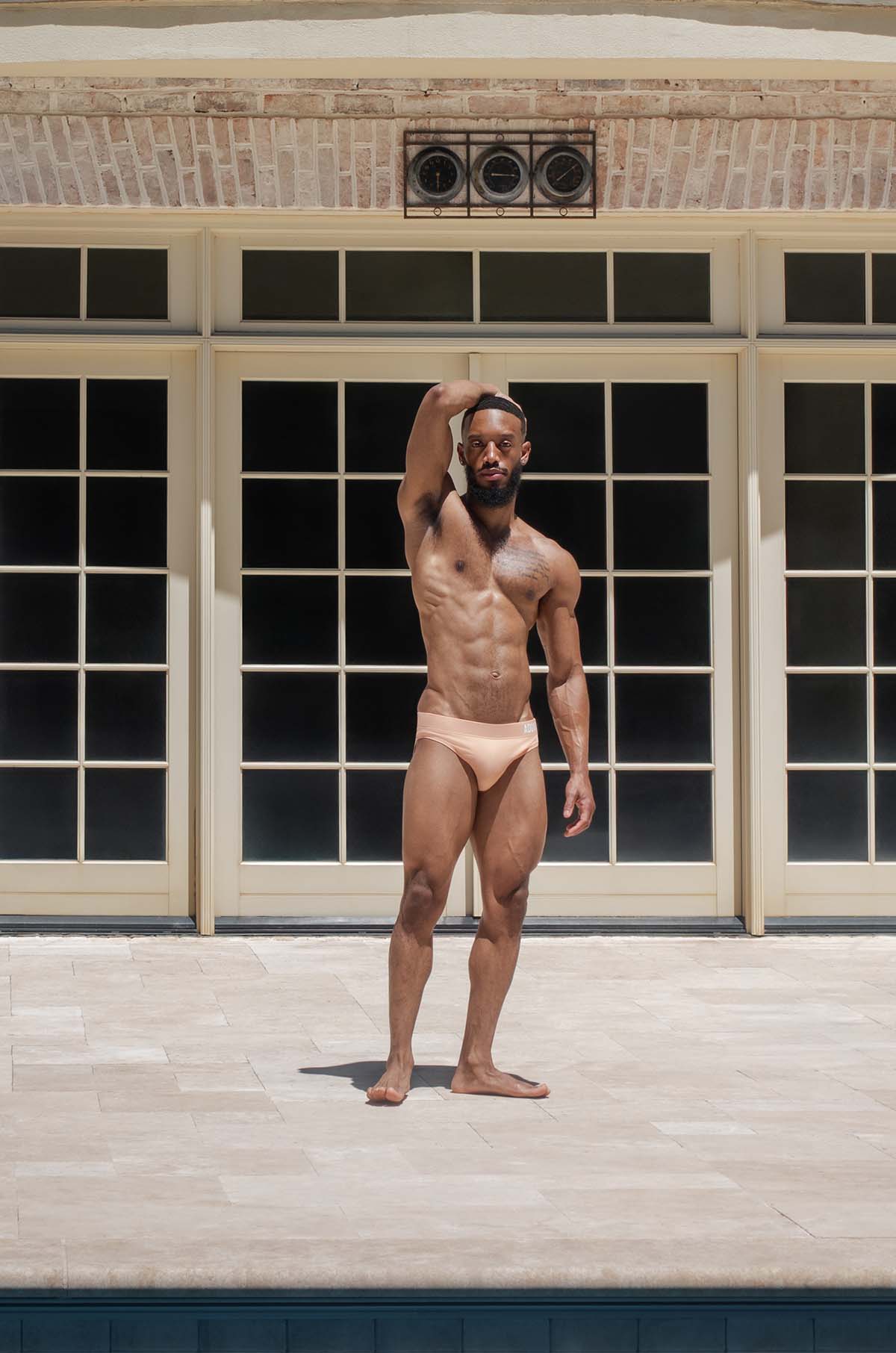 Adonis by Kyhry Men's Peach Cream Swim Brief