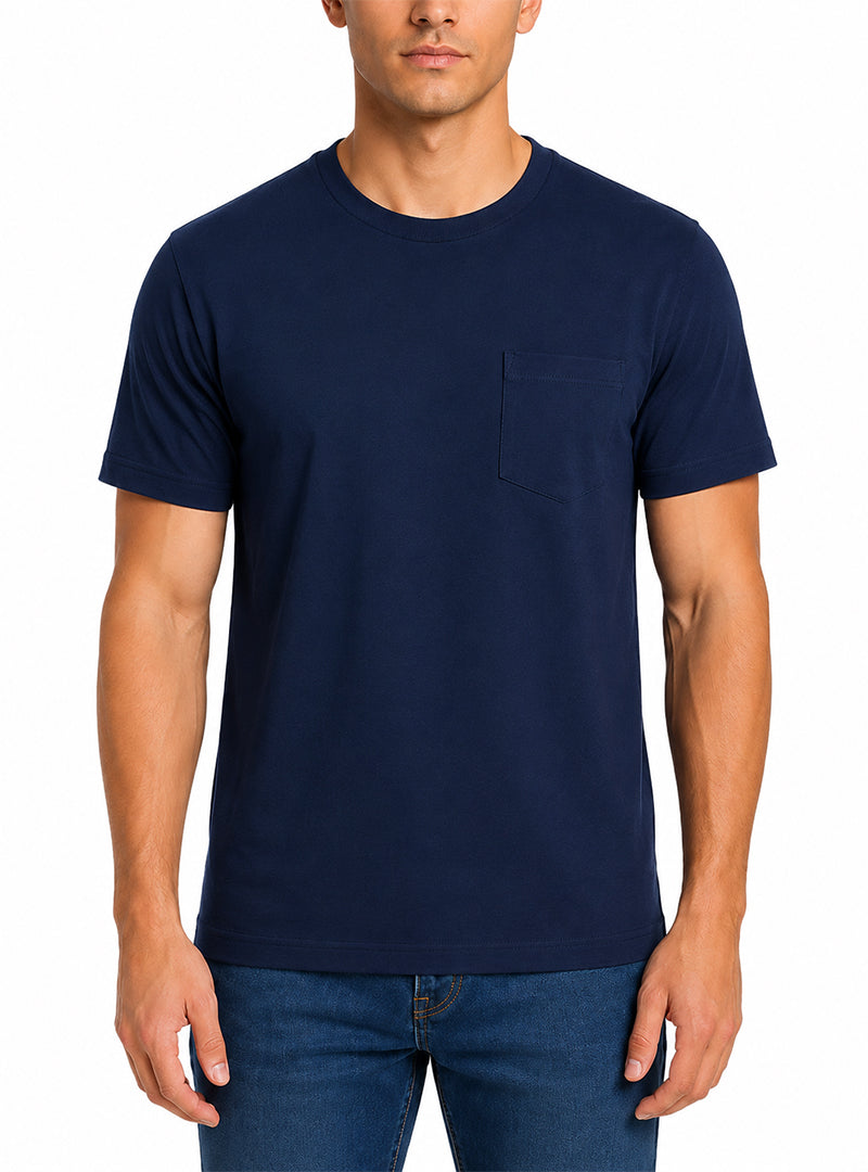 T-shirt classique à poche et col rond pour homme, coupe ample, Players Big & Tall