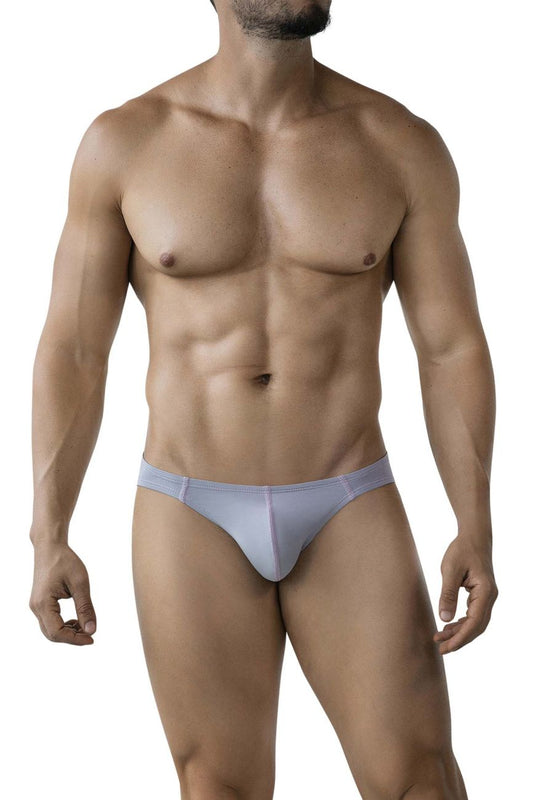 Light gray clever 2005 raices briefs for men with smooth stretchy fabric and subtle seam detailing