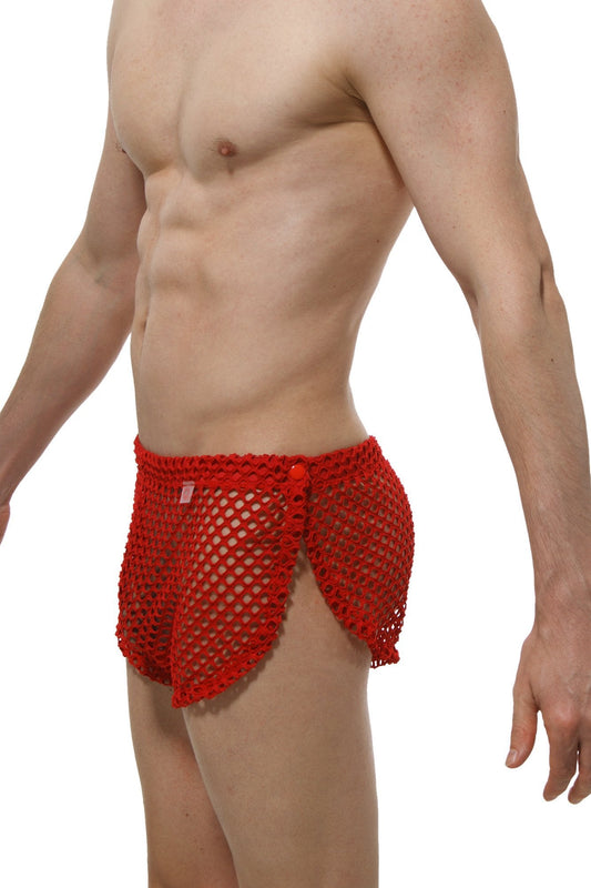 PetitQ Short Snap PetitQ Fishnet Red
