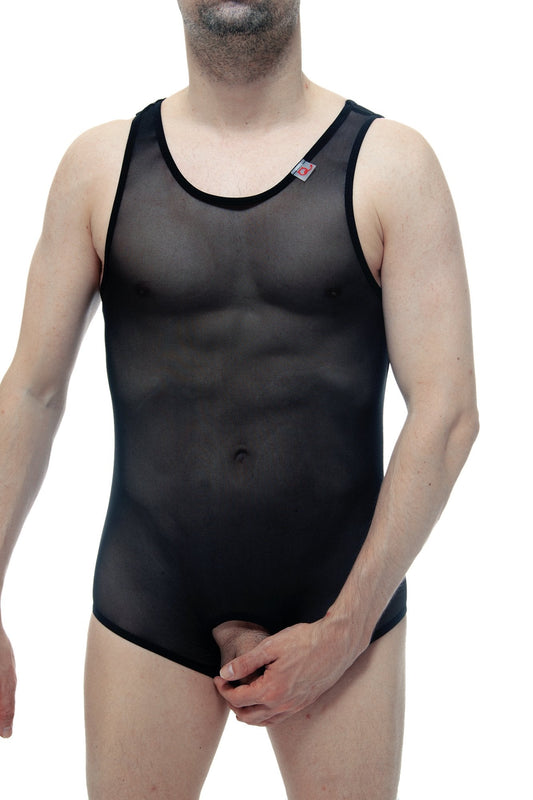 PetitQ Men's Body jockstrap Net Black
