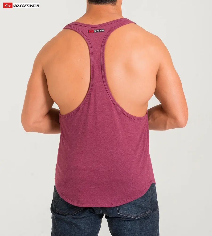 Go Softwear 4945 Herren California Bliss Y-Back Muskel-Tanktop - Kastanienbraun