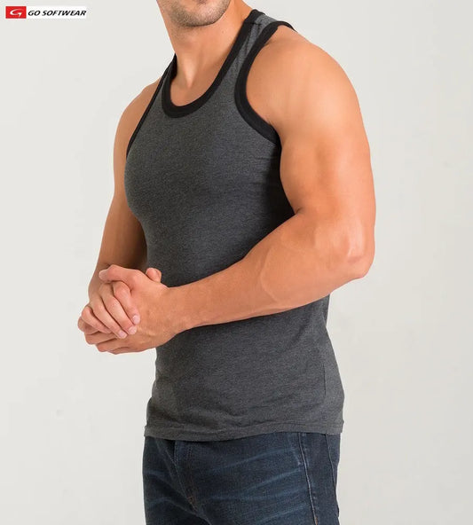 Débardeur classique California Bliss pour homme Go Softwear 4946 - Gris anthracite