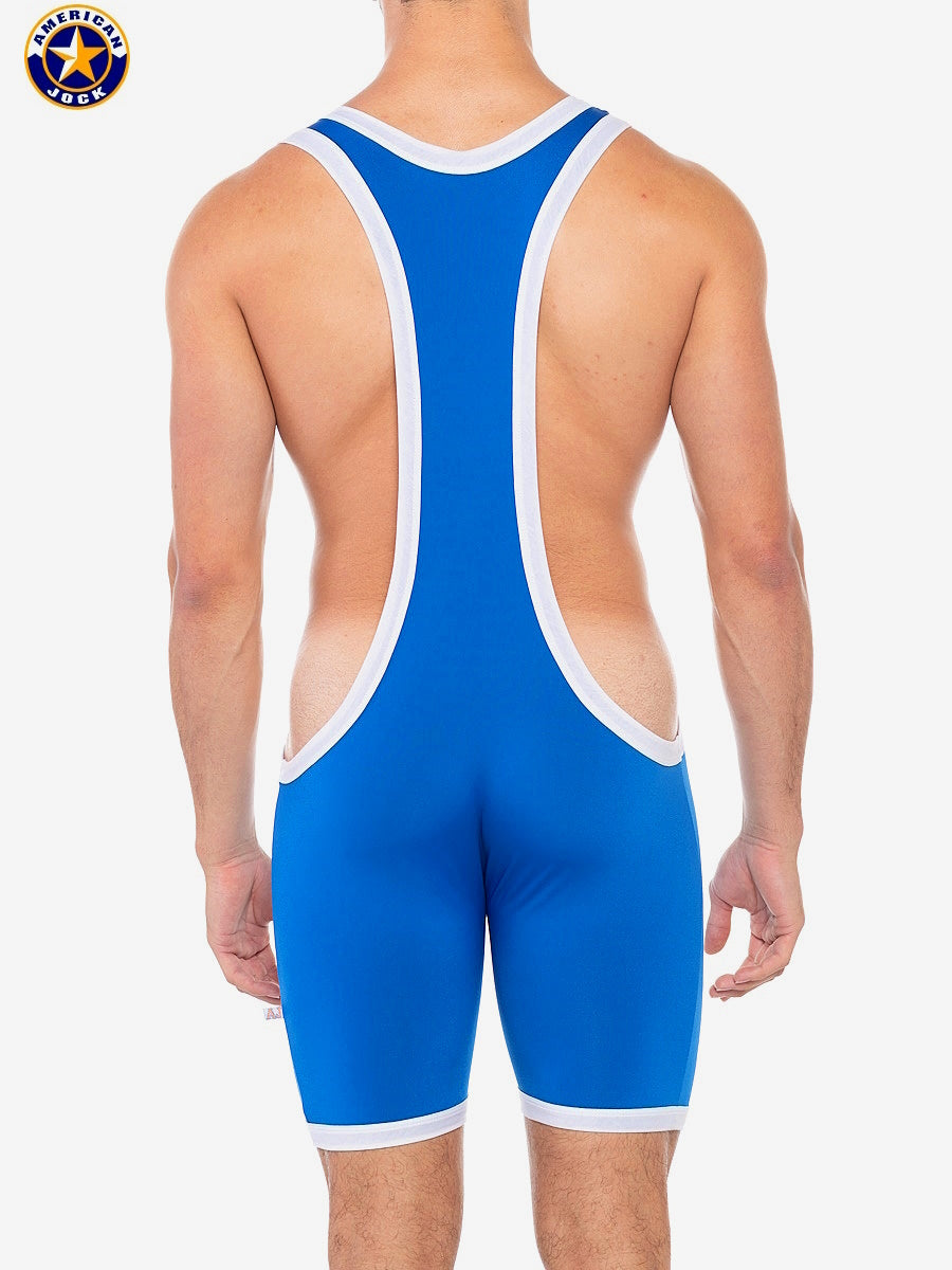 AMERICAN JOCK 8406 Herren Sport-Freestyle-Singlet - Königsblau