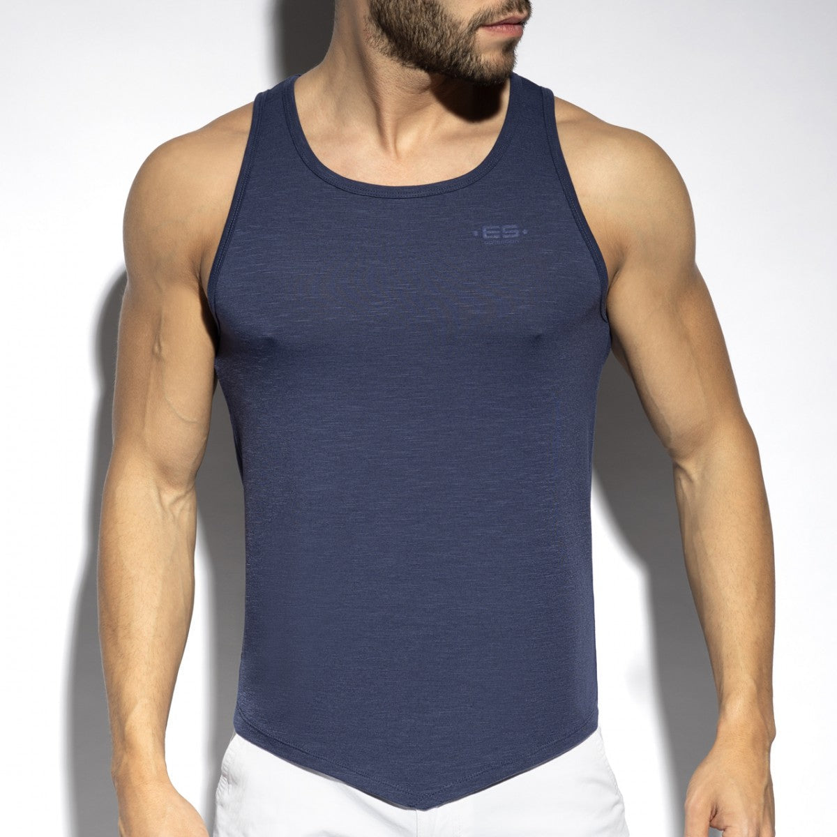 ES Collection Flame Tank Top - Navy
