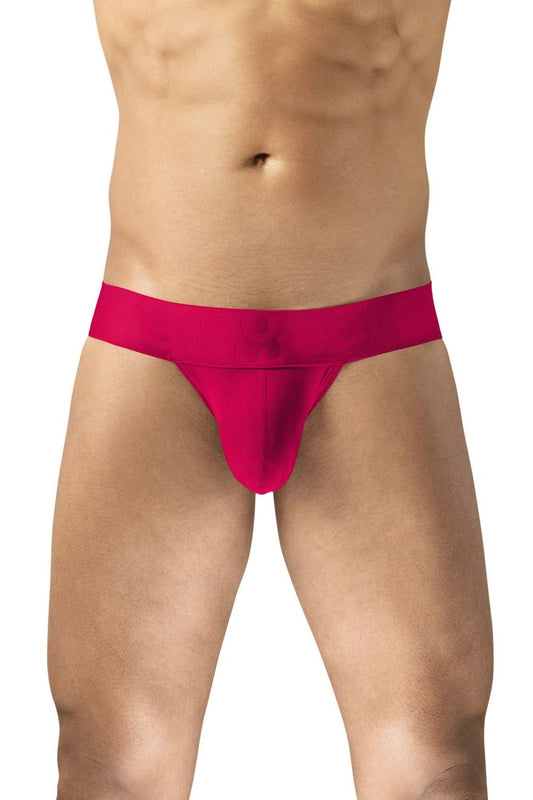 ErgoWear ew1742 max bold g-string in bright fuchsia with smooth stretchy fabric waistband, form-fitting jockstrap design