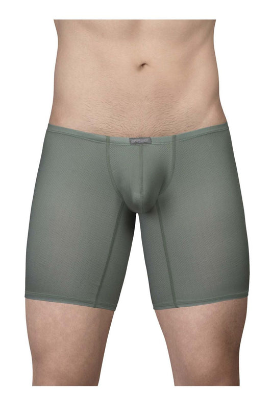 Olive green ergo wear ew1804 x4d se seamless boxer briefs with contoured design and elastic waistband