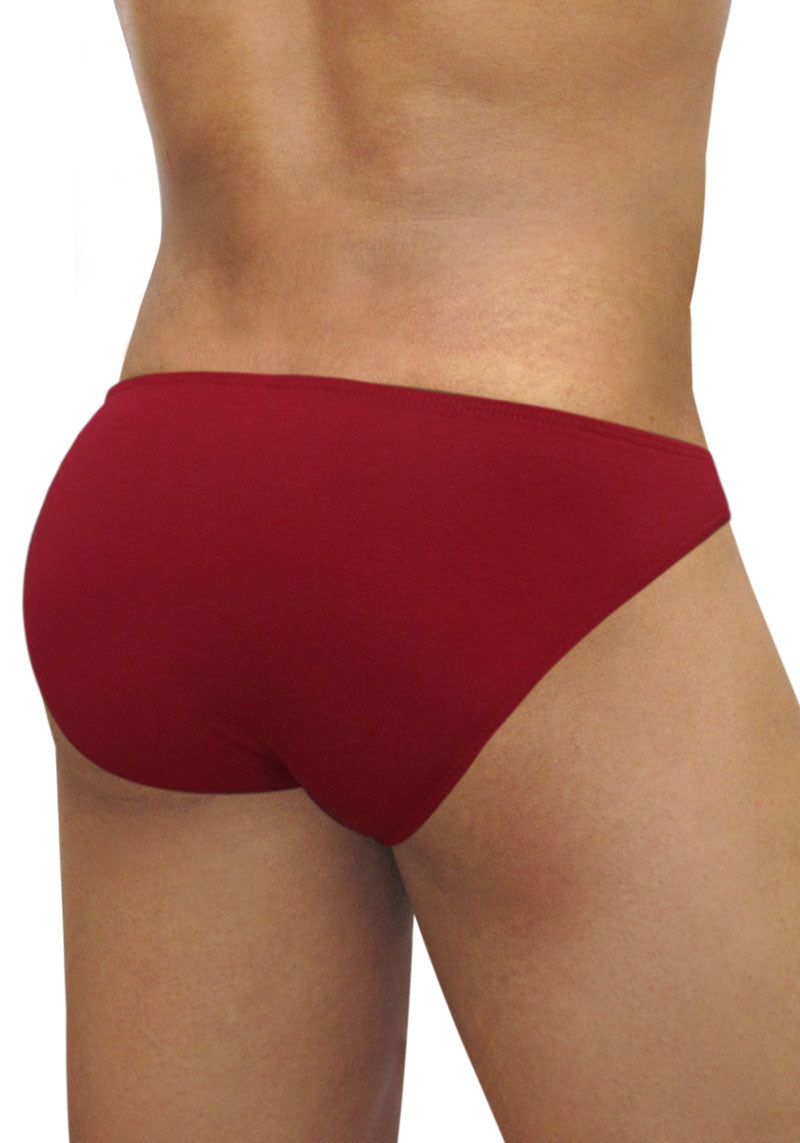 Red Ergowear Feel Modal bikini underwear with a smooth, form-fitting design in size small