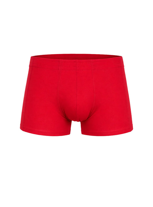 Essential trunk bright red men’s briefs with smooth texture classic cut and elastic waistband for everyday comfort
