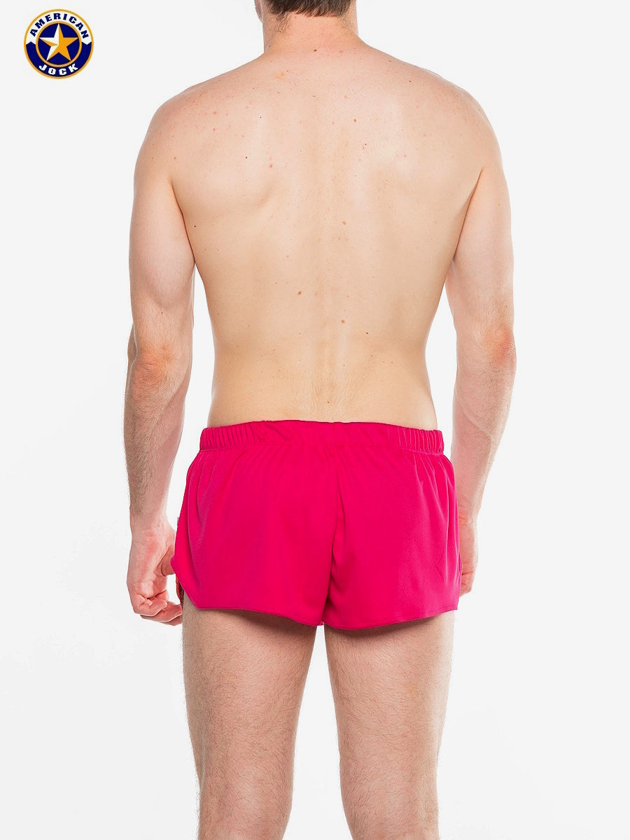 AMERICAN JOCK 8316 Herren Ultra-Laufshorts - Paradise Pink