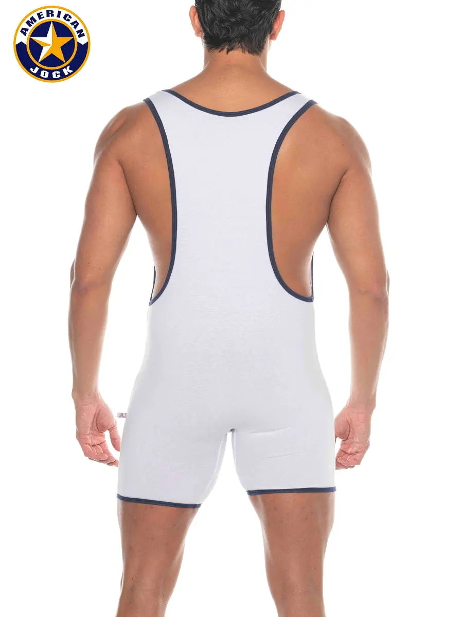 AMERICAN JOCK 8218 Herren Phys Ed Super Scoop Tanktop - Weiß
