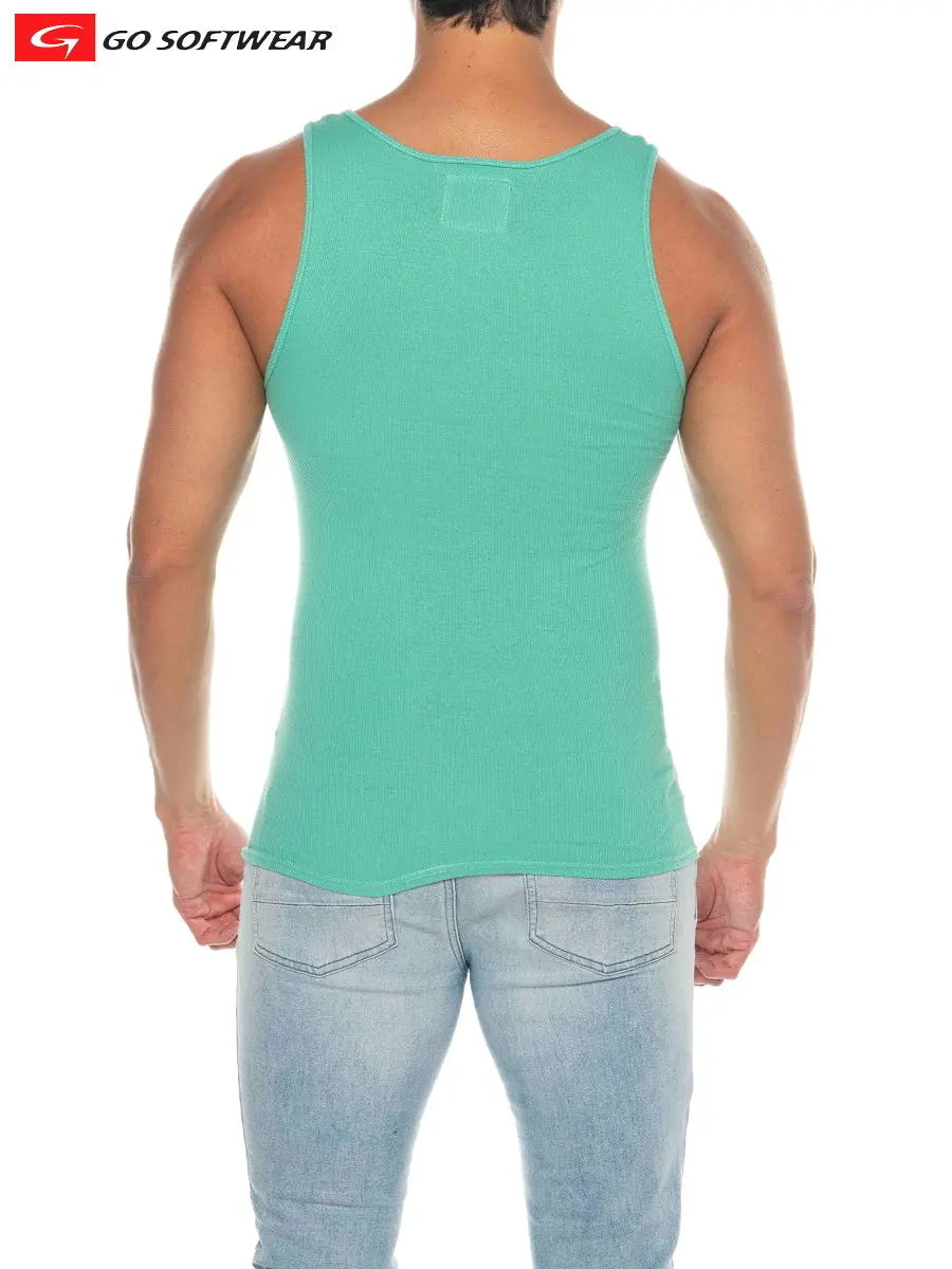 Go Softwear 4615 Pacific Ripp-Unterhemd für Herren – Spearmint