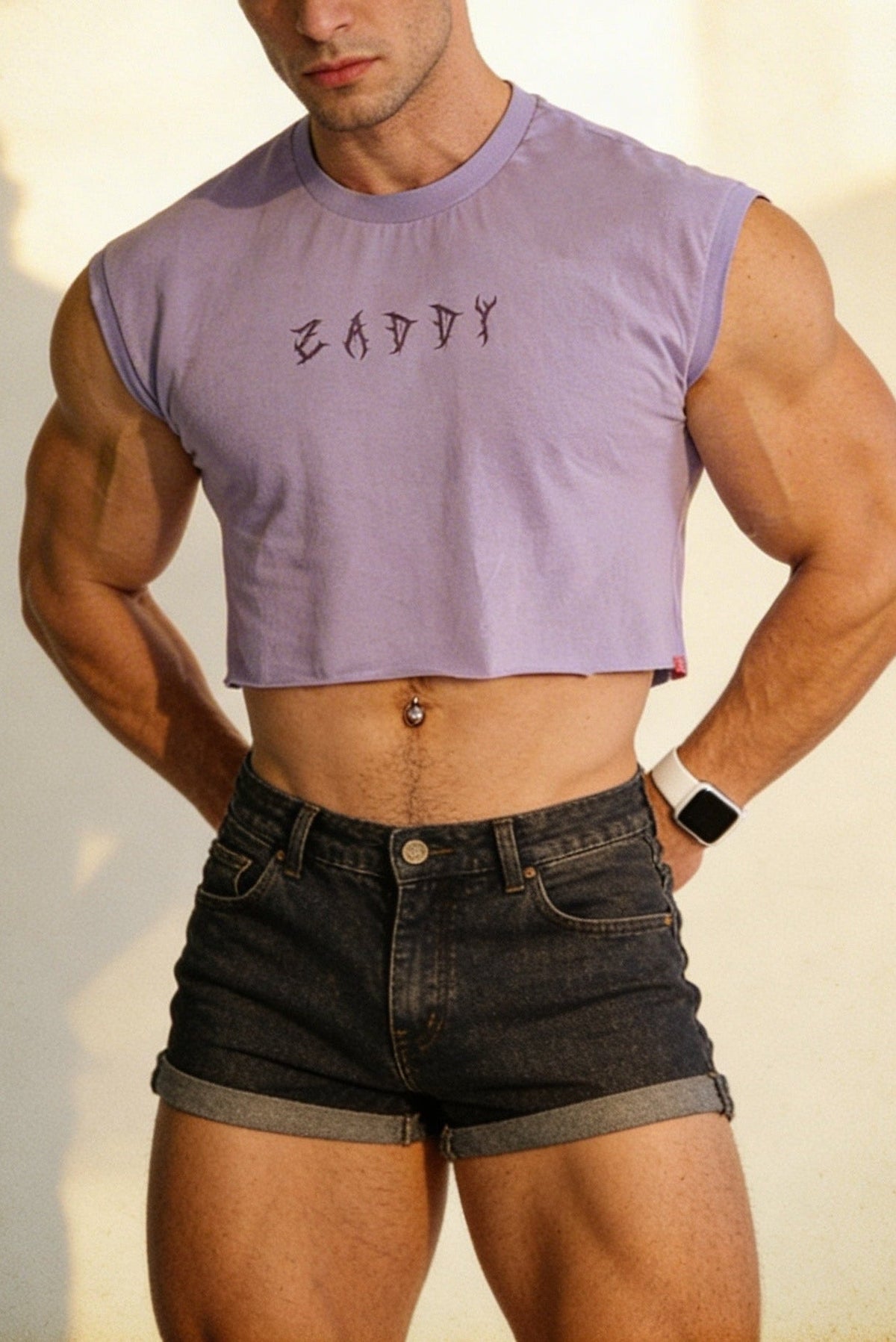 JJ Malibu Men's Escapism Muscle-Fit Crop Tank - Zaddy