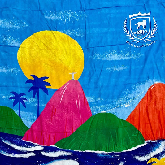 CA-RIO-CA Pão de açúcar Canga de Praia- Brazilian Beach Towel (Sarong / Pareo)
