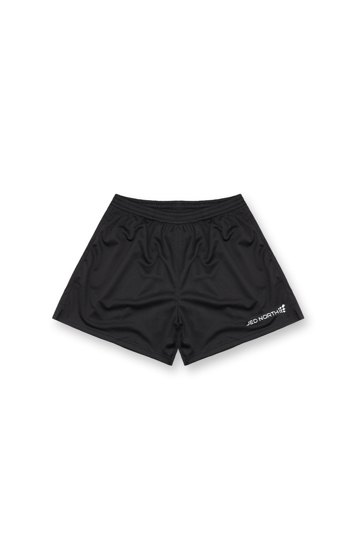 Jed North Men's Athletic Mesh Shorts - Black