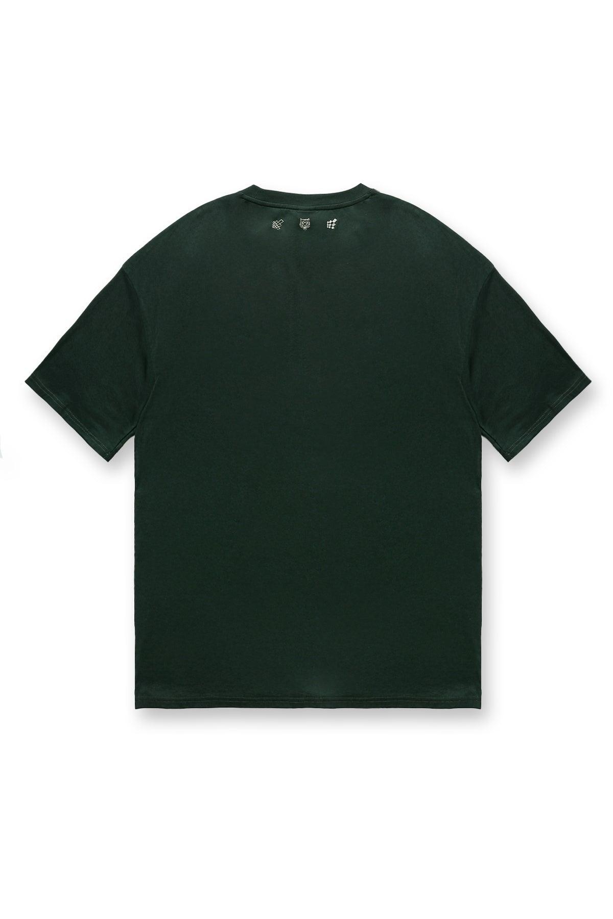 Jed North Men's Energy Oversized T-Shirt - Forest Green