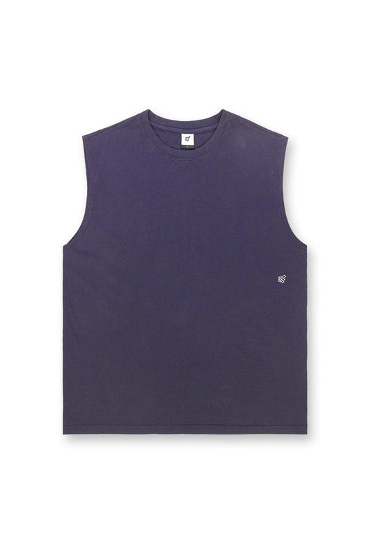 Jed North Men's Retro Oversized Muscle Tee - Washed Navy
