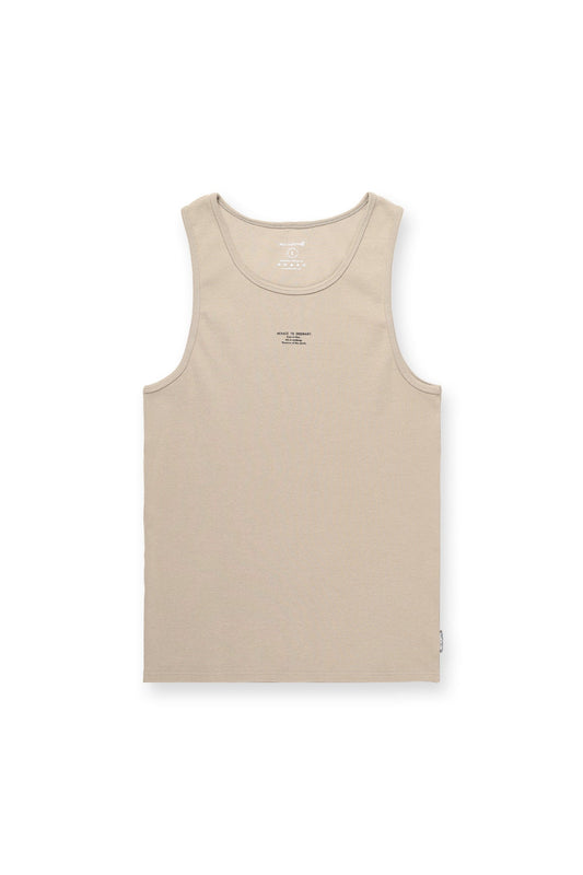 Jed North Men's Ribbed Muscle Tank Top - Khaki
