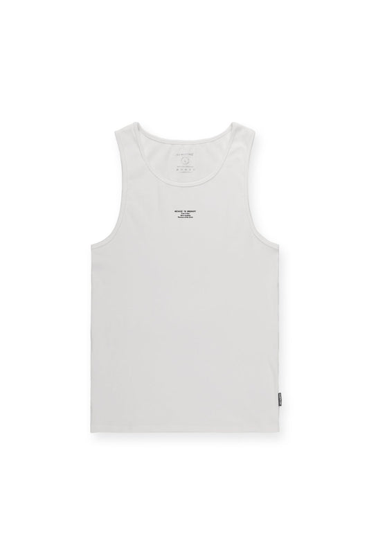 Jed North Men's Ribbed Muscle Tank Top - White