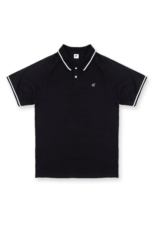 Jed North Men's Banded Muscle-Fit Polo T-Shirt - Black