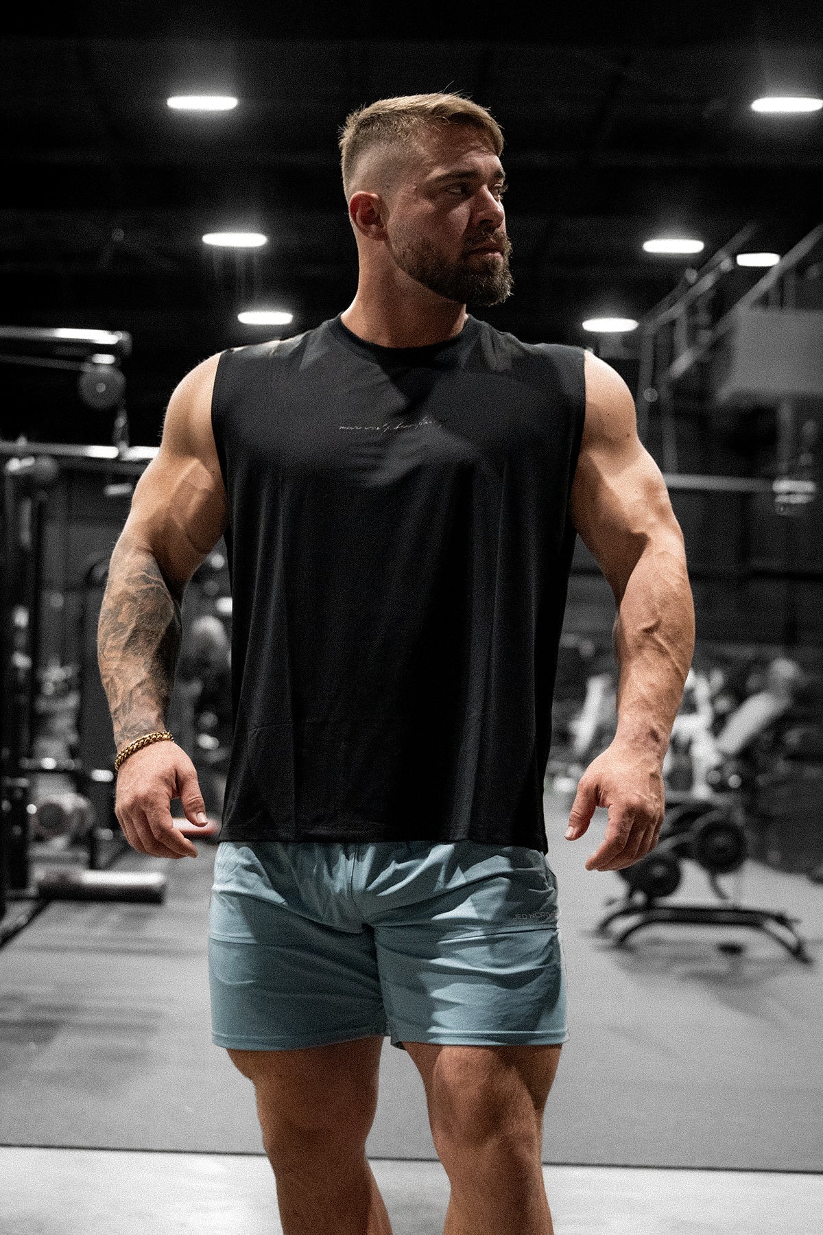 Jed North Men's JN Active Muscle Tee - Black